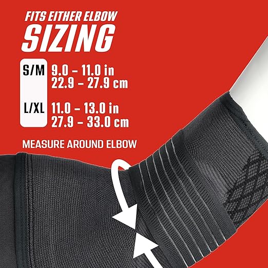 ACE™ Brand Flex Comfort Compression Elbow Sleeve 208707, L/XL, 12 packs per case