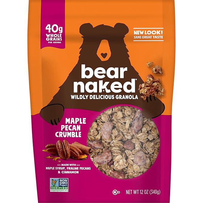 Bear Naked, Granola, Maple Pecan, Non-GMO Project Verified and Kosher Dairy, 4.5lb Case (6 Count)