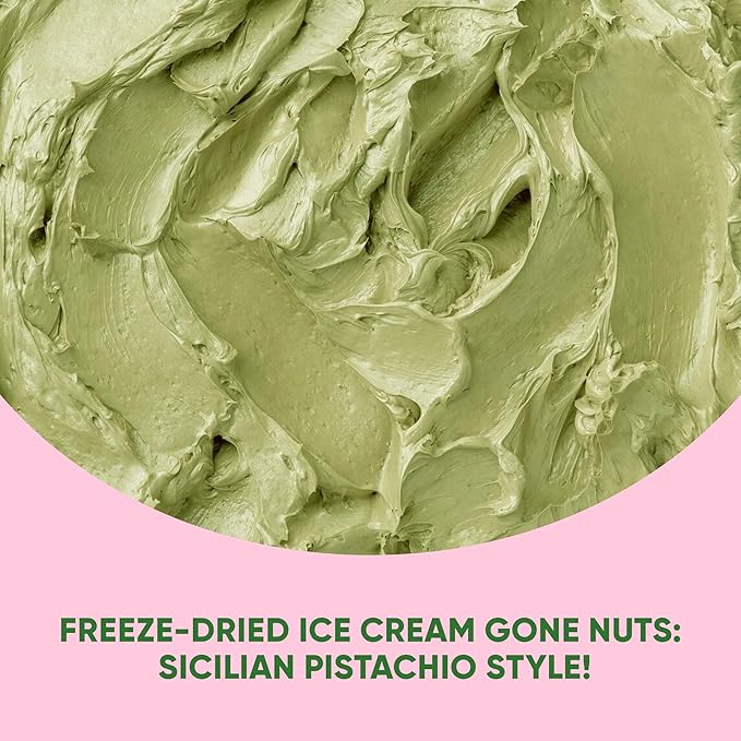 Star Candies Freeze Dried Sicilian Pistachio Ice Cream | No Melting Freeze Dried Candy | Crunchy & Delicious Camping Food | Premium Astronaut Ice Cream loved by Kids and Adults | Space and Astronaut Snack | Gift for Birthday or Party (2.5 oz.)