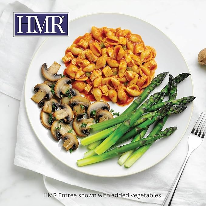 HMR Chicken Pasta Parmesan Entrée | Pre-packaged Lunch or Dinner to Support Weight Loss | Ready to Eat | 17g of Protein | Low Calorie Food | 8oz Serving per Meal | Pack of 6