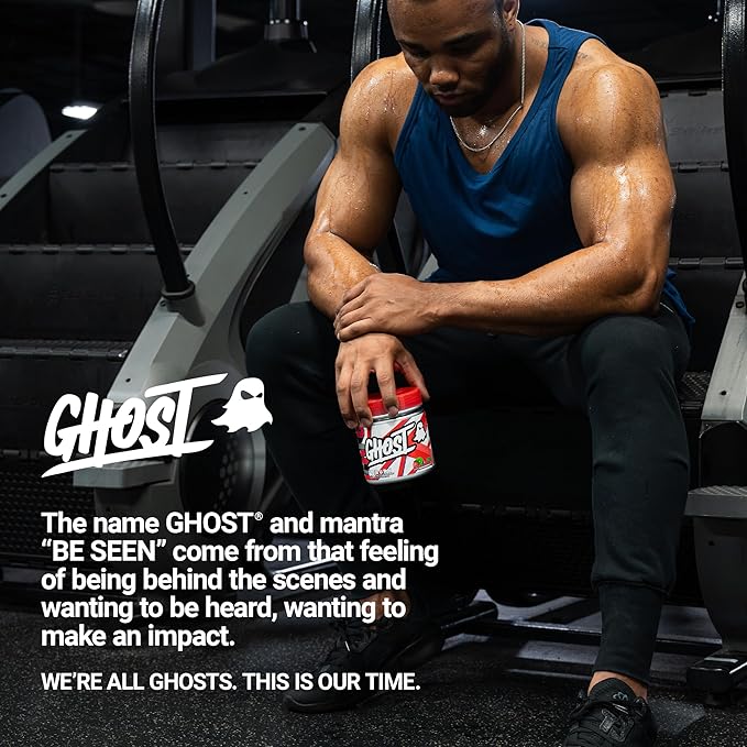 GHOST Burn Weight Management Powder, Kiwi Strawberry (60 Servings) - Metabolism & Energy Support Supplement for Men & Women - Natural Caffeine, L-Carnitine & L-Tyrosine - Soy & Sugar-Free, Vegan