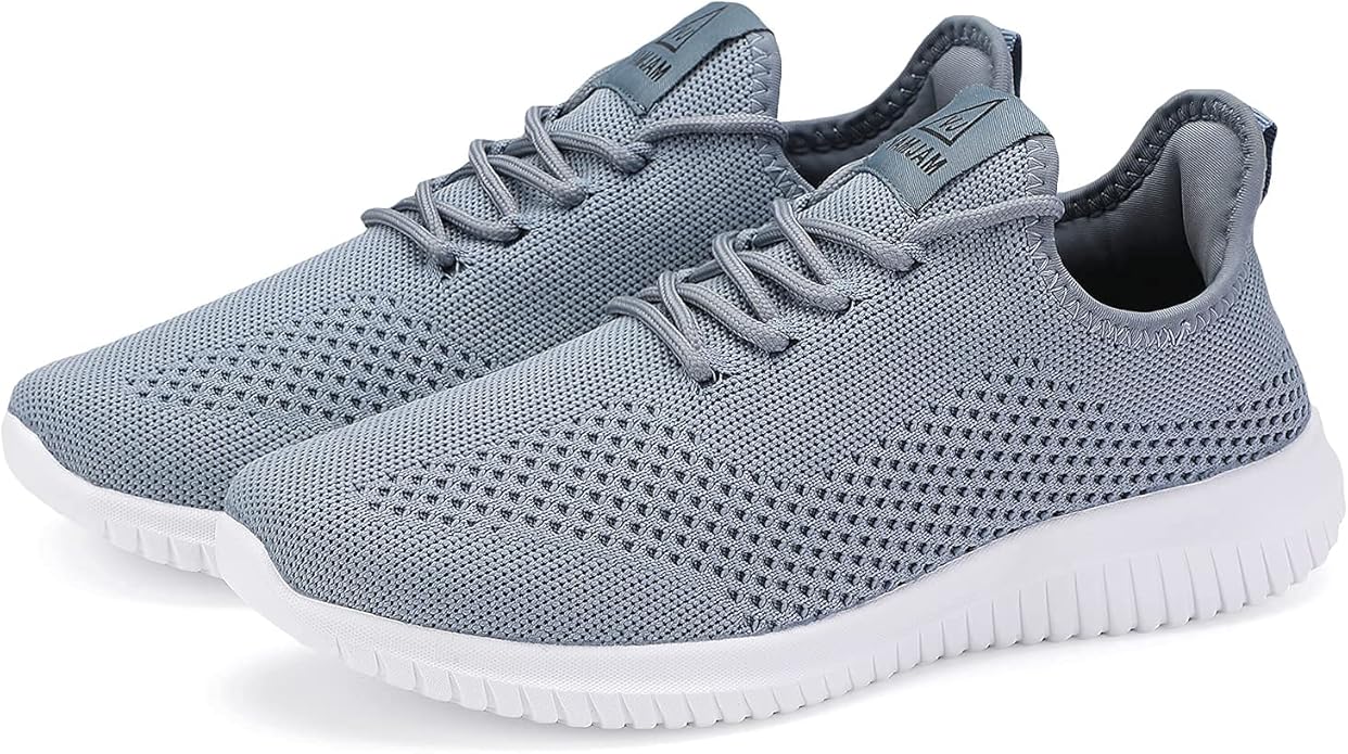 VAMJAM Men's Running Shoes Ultra Lightweight Breathable Walking Shoes Non Slip Athletic Fashion Sneakers Mesh Workout Casual Sports Shoes