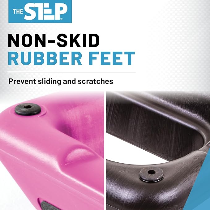 Freestyle STEP Exercise Step Platform, Circuit Size Stepper for Exercise at Home with 2 Risers