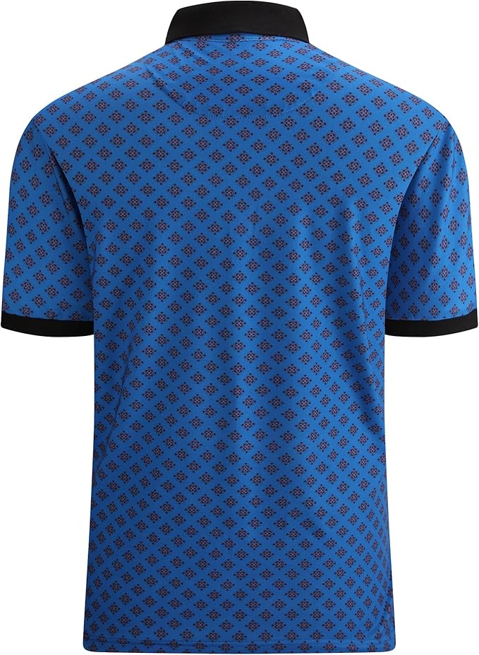 Alex Vando Mens Polo Shirts Short Sleeve Regular Fit Fashion Designed Shirt