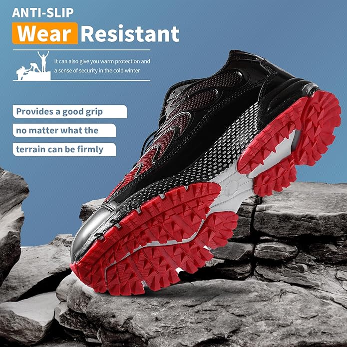 WETIKE Boy's Shoes Mesh Slip on Lightweight Running Sneakers
