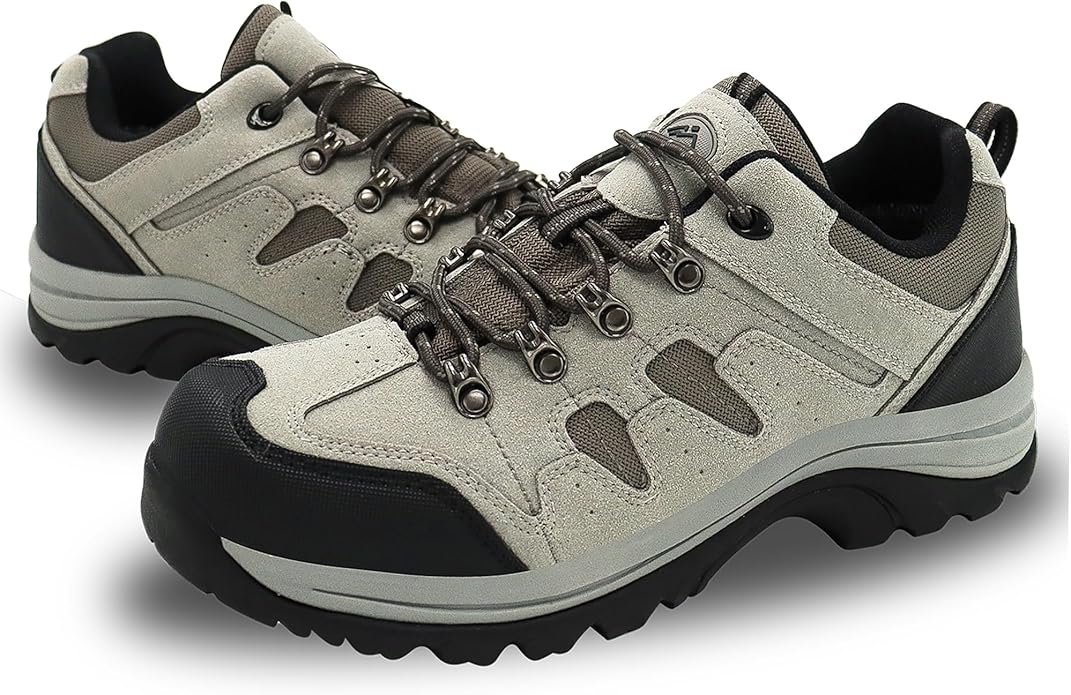 CC-Los Men's Waterproof Hiking Shoes Outdoor Comfortable Trekking Shoe Lightweight Working Sneaker