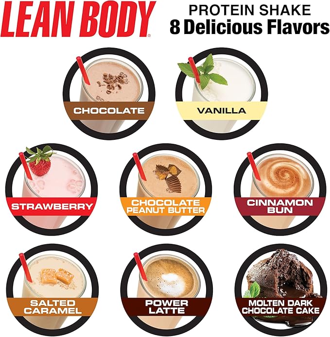 Labrada Lean Body Hi-Protein Meal Replacement Shake, Molten Dark Chocolate Cake PACKAGING MAY VARY