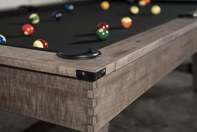Nixon Billiards - Hunter Slate Billiard Pool Table (Wood Leg) - Antique - 8 ft - White Glove Installation