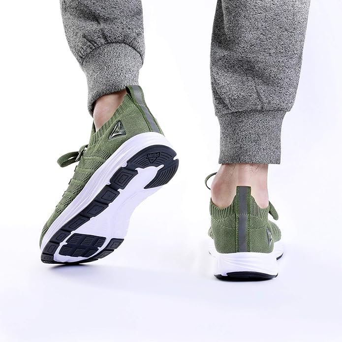 PEAK Mens Lightweight Walking Shoes Comfortable Slip On Sports Sneakers for Tennis, Gym, Running, Casual Workout