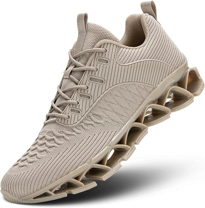 Men's Slip on Walking Running Shoes Blade Tennis Casual Fashion Sneakers Comfort Non Slip Work Sport Athletic Trainer