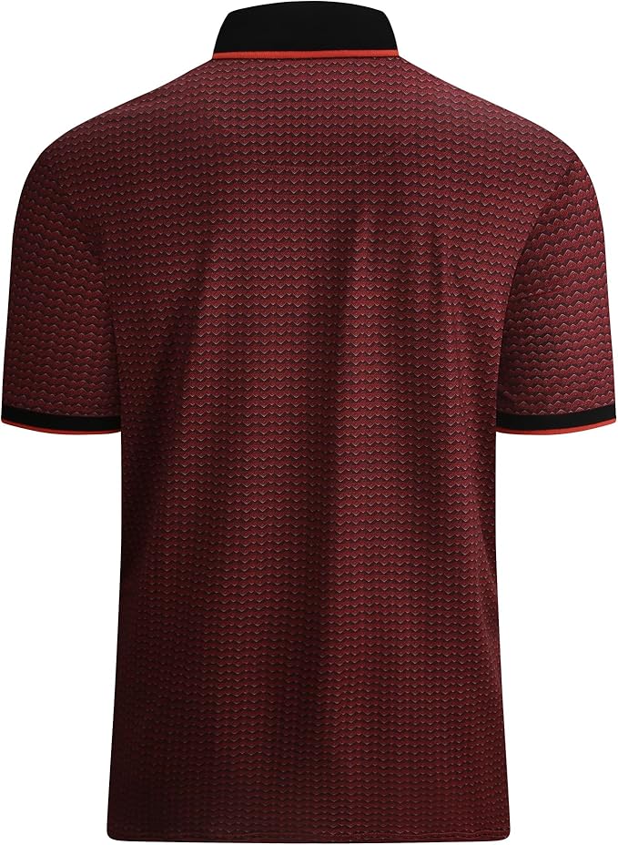 Alex Vando Mens Polo Shirts Short Sleeve Regular Fit Fashion Designed Shirt