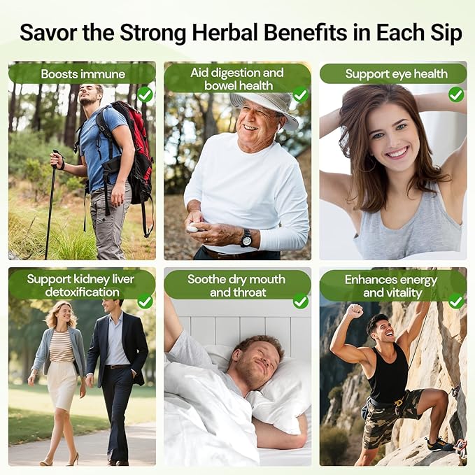 Liver Detox Tea, Chinese Natural Kidney and Liver Cleanse Detox Herbal Tea Support Healthy Kidney Function with 11 Precious Ingredients Formula (15 Bags/1 Pack)