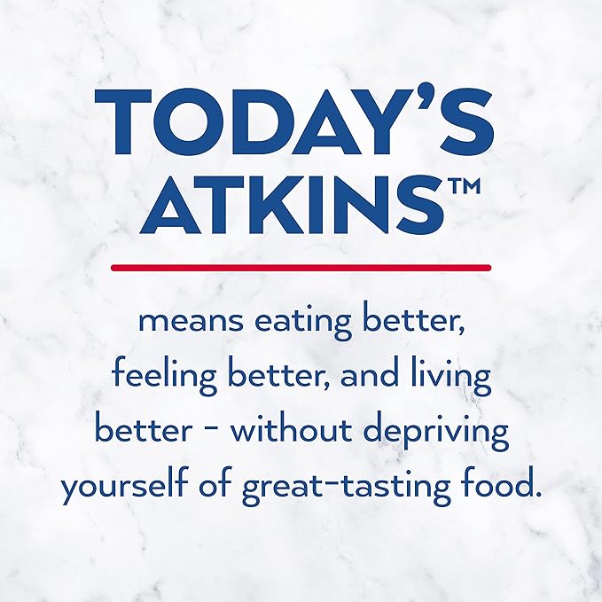 Atkins Caramel Chocolate Nut Roll Snack Bar, Protein Snack , 7g Protein, 2g Sugar, Rich in Fiber, 16 Count