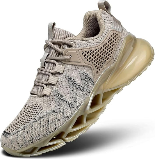 Men's Running Shoes Blade Tennis Walking Fashion Sneakers Breathable Non Slip Gym Sports Work Trainers
