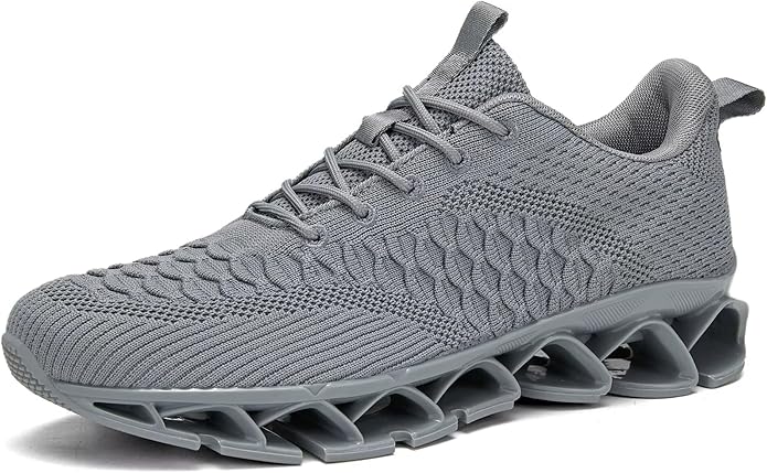 Men's Slip on Walking Running Shoes Blade Tennis Casual Fashion Sneakers Comfort Non Slip Work Sport Athletic Trainer