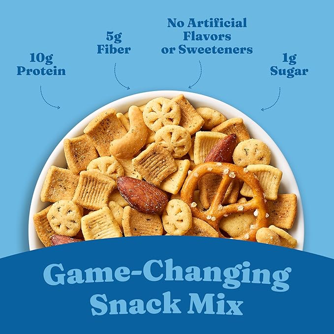 Catalina Crunch Protein Snack Mix | 10g Protein, 1g Sugar per Serving | Good Source of Fiber, Keto, Gluten Free | Creamy Ranch, 5.25 Ounce Bag (Pack of 3) - Packaging May Vary