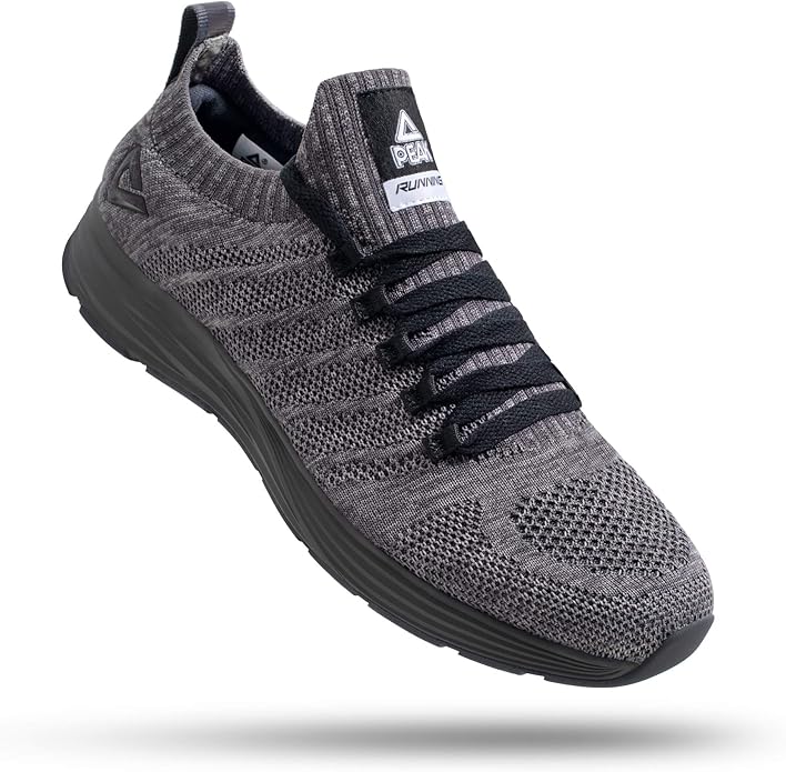 PEAK Mens Lightweight Walking Shoes Comfortable Slip On Sports Sneakers for Tennis, Gym, Running, Casual Workout