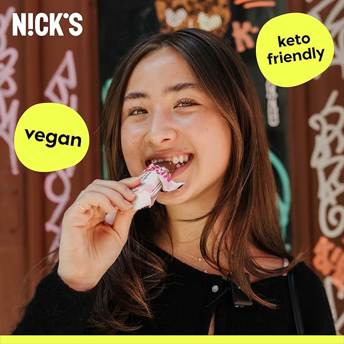 NICK’S Cherry Crunch Nut Bars – Cherry Chocolate Keto Snack with 2g Sugar & 5g Net Carbs – Low Carb, High Flavor Protein Snack – 12-Pack for Sports, Hiking & On-the-Go