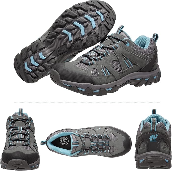 CAMELSPORTS Women's Hiking Shoes Breathable Trail Running Shoes Non-Slip Lightweight Outdoor Sneakers for Trekking Walking