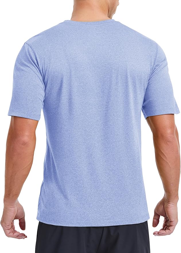 MAGCOMSEN Men's Dry Fit Workout Shirts Short Sleeve Tee Shirts Moisture Wicking Athletic Running Performence Tshirts