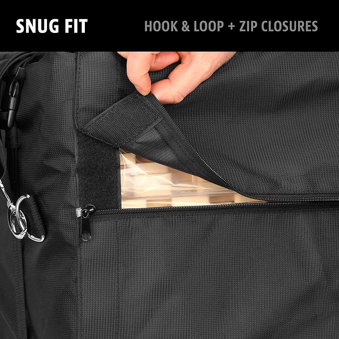 We Sell Mats Shoulder Bag for Carrying Tradeshow Flooring, Interlocking EVA Foam Mats & Other Tiles, Black, 25 in x 25 in x 14 in (BAGC)