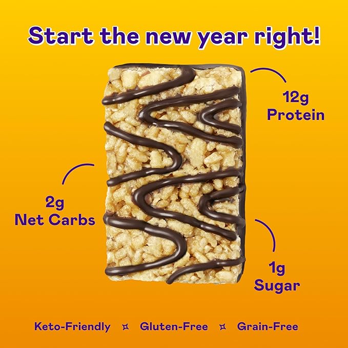 MAGIC SPOON Treats - High Protein, Low Carb, Keto Friendly, Low Sugar, Gluten Free, Crispy Protein Bar Cereal Bar, On-The-Go Healthy Snack (Chocolate PB, 16 Bars)