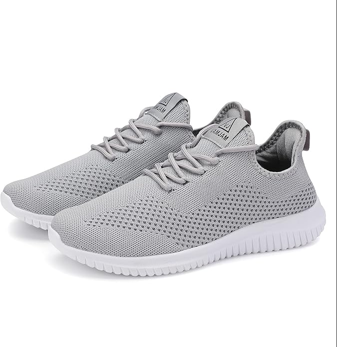 VAMJAM Men's Running Shoes Ultra Lightweight Breathable Walking Shoes Non Slip Athletic Fashion Sneakers Mesh Workout Casual Sports Shoes