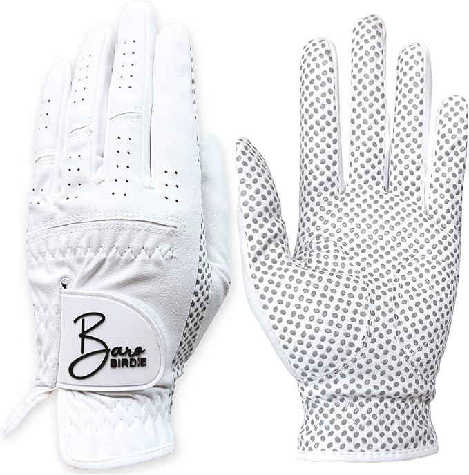 Left Hand Golf Gloves Women 2 Pack Girl Ladies Sports Silicon Non-Slip Extra Grip All Weather Season Tennis