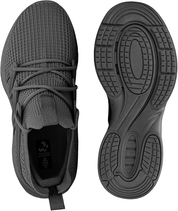 Pujcs Men's Slip on Walking Shoes Lightweight Breathable Non Slip Running Shoes Athletic Gym Tennis Shoes Sneakers for Men