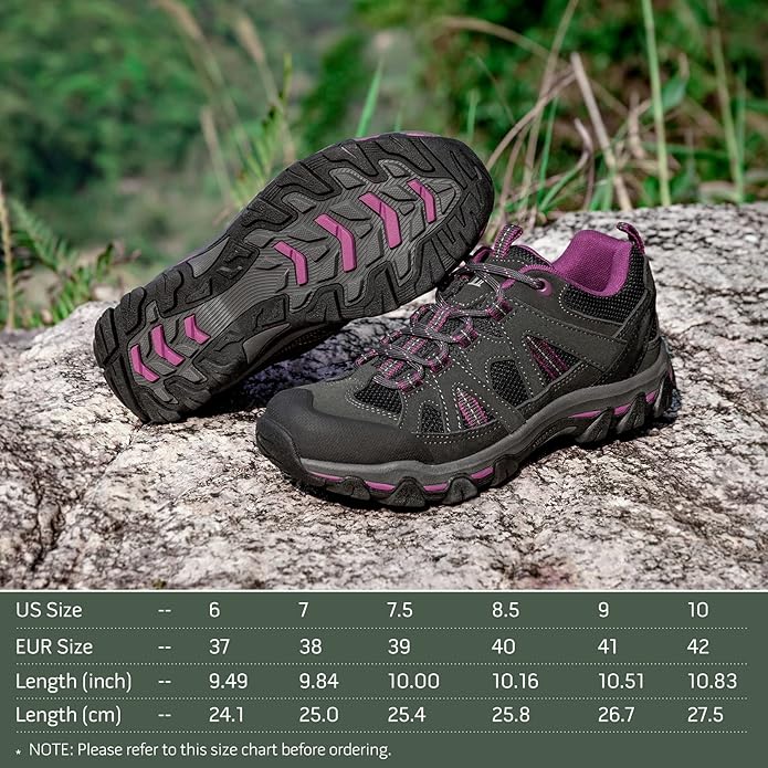 CAMELSPORTS Women's Hiking Shoes Breathable Trail Running Shoes Non-Slip Lightweight Outdoor Sneakers for Trekking Walking