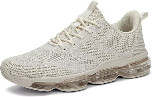 Mens Running Shoes Air Low Top Comfort Walking Lace Up Sneakers Breathable Fashion Tennis Sport Gym Fitness Cross Trainers