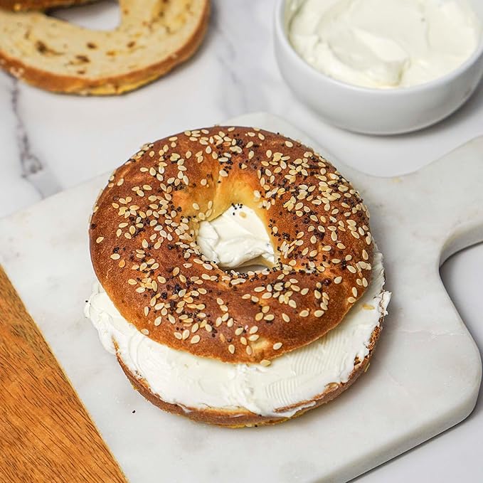 Hero Everything Bagel - 5g Net Carbs, 17g Protein, High Fiber, 140 Calories per serving (2 packs (10 bagels))