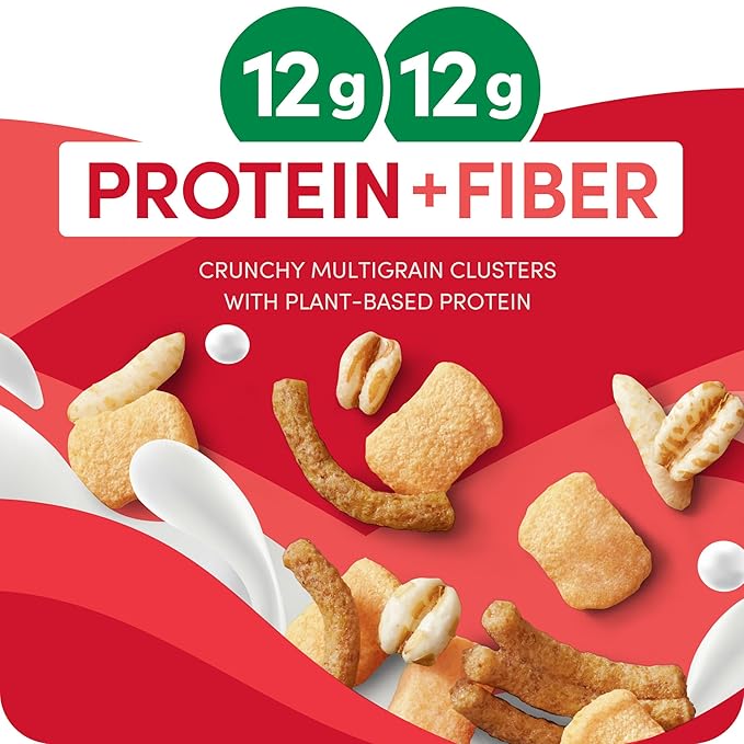Kashi GO Protein Cereal, 12g Protein, 12g Fiber, Original, 12.3oz Box (1 Box)