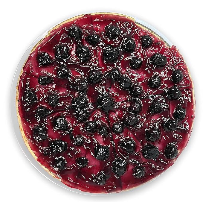 Andy Anand Sugar Free Blueberry Cheesecake 9" - Fresh California Cream Cheese, Amazingly Delicious, Diabetic Friendly, Traditional Recipe Handmade New York Style, Rich & Silky (2 lb)