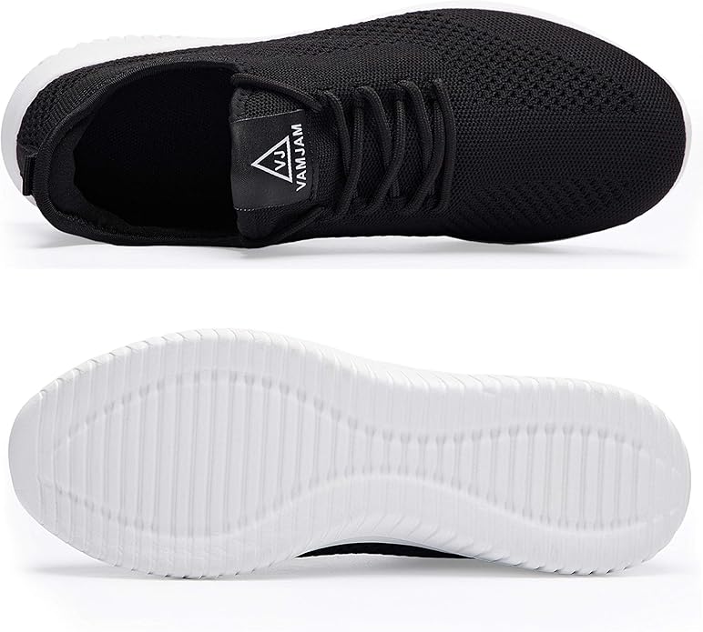 VAMJAM Men's Running Shoes Ultra Lightweight Breathable Walking Shoes Non Slip Athletic Fashion Sneakers Mesh Workout Casual Sports Shoes