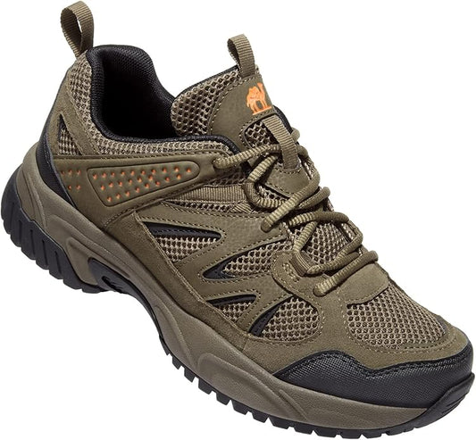 CAMELSPORTS Hiking Shoes Men Lightweight Non-Slip Breathable Sneakers Low Top Walking Shoes for Outdoor Trailing Trekking Walking Climbing