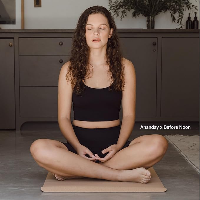 Premium Cork Yoga Mat - Sustainable, Non-Toxic & PVC-Free, Non-Slip, Perfect for Hot Yoga, Pilates & Exercise - Cushioned for Superior Comfort & Support