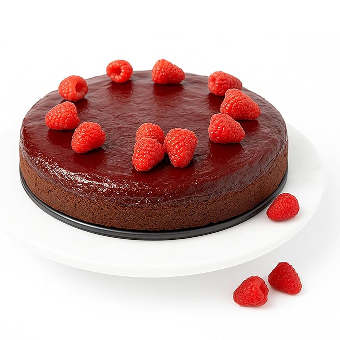 Andy Anand Luxurious Sugar-Free Raspberry Chocolate Truffle Cake, 9" Handcrafted with Real Chocolate & Cream, Perfect for Desserts Lovers (2.8 lbs)