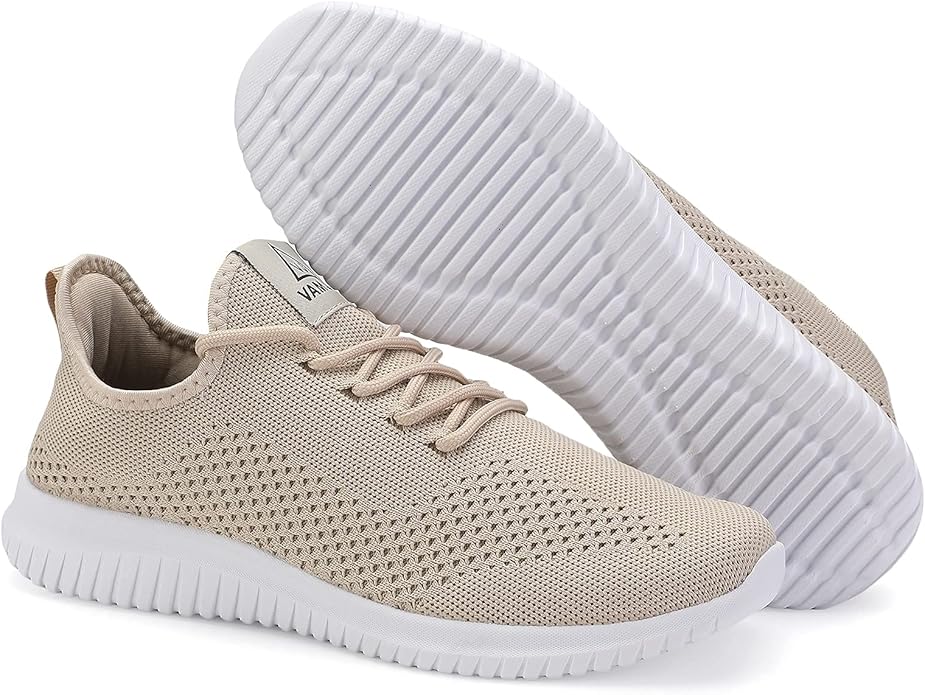 VAMJAM Men's Running Shoes Ultra Lightweight Breathable Walking Shoes Non Slip Athletic Fashion Sneakers Mesh Workout Casual Sports Shoes