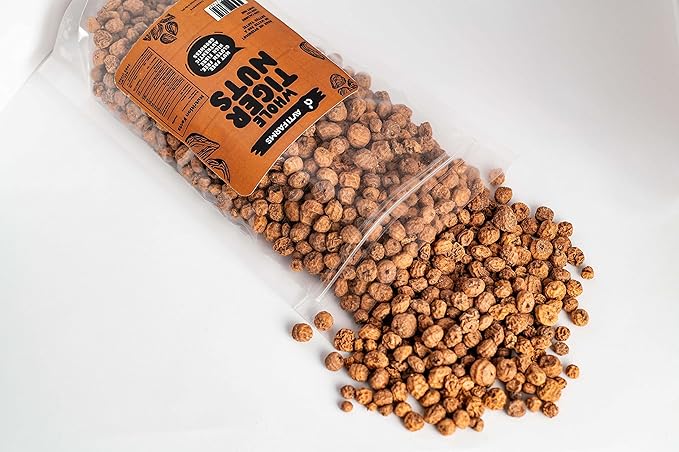 AVTI FARMS Organic Tigernuts 20oz - Superfood Raw Snacks Tiger Nuts - Gluten Free Snack, Non-GMO - Prebiotic High Fiber Raw Tiger Nuts - Vegan, Paleo Friendly | Low Calories-Keto Diet (575g/1.3Lbs)