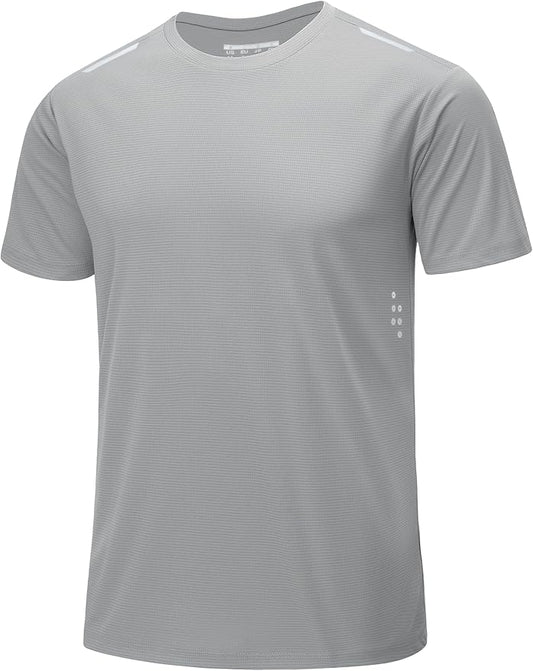 MAGCOMSEN Mens Rash Guard Short Sleeve UPF 50+ Sun UV Quick Dry Shirts Workout Swim Running Athletic T-Shirt