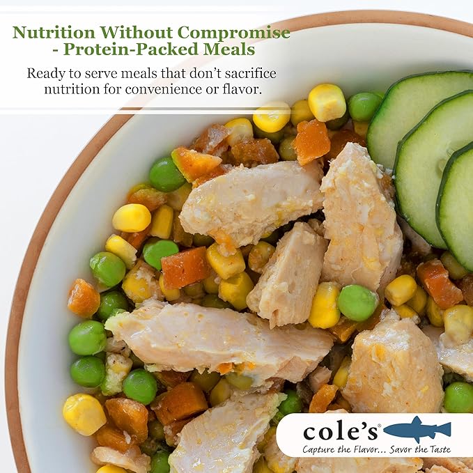COLE’S - Patagonian Smoked Salmon Fillet with Vegetables| Ready to Eat Meal | 5.6 oz Canned & Hand-Packed | 19g Protein | High in Vitamin D | 12 pack