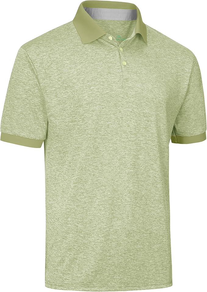 Mio Marino Golf Polo Shirts for Men - Dry Fit - Ultra-Thin Breathable Fabric