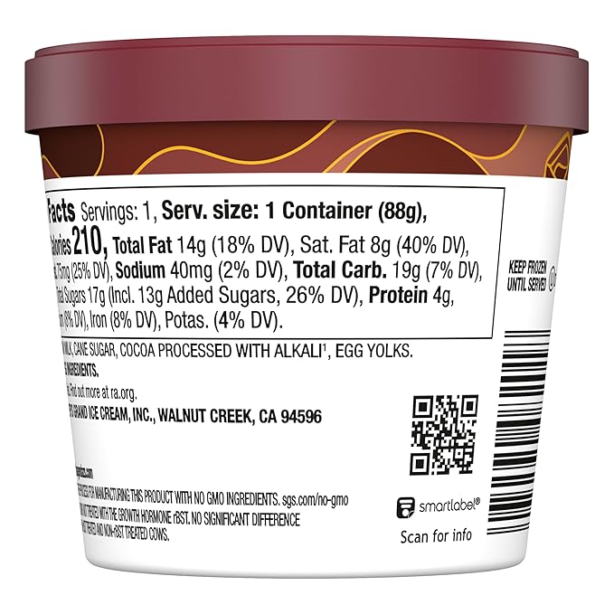 Haggen-Dazs, Chocolate Ice Cream Cup, 3.6 oz (Frozen)