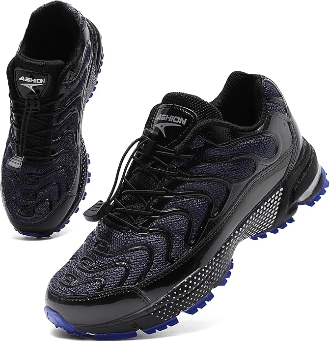 WETIKE Boy's Shoes Mesh Slip on Lightweight Running Sneakers