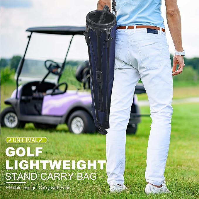 Golf Lightweight Stand Carry Bag– Easy to Carry and Durable Pitch n Putt Golf Bag for The Driving Range, Par 3 and Executive Courses–31.5 inches Tall