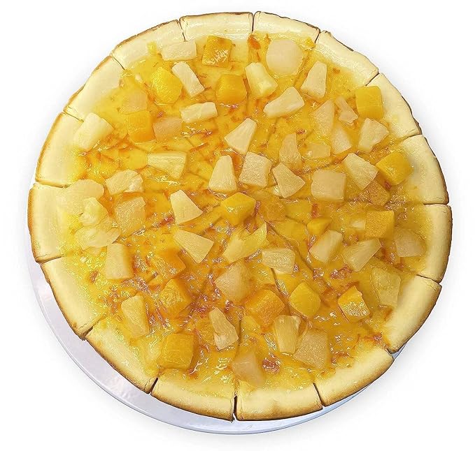Andy Anand Sugar Free Tropical Fruit Cheesecake 9", Diabetic Friendly, Delicious, Made With Real California Cream Cheese No Added-Sugar, No Preservatives Cheesecake, Perfect for Family Desserts (2 lb)