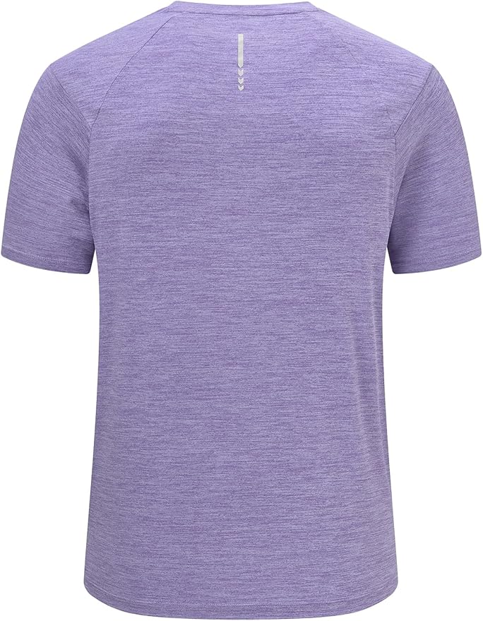 BGOWATU Men's Quick Dry Workout Athletic Shirts Lightweight Tennis Shirts for Men Running Gym Tops