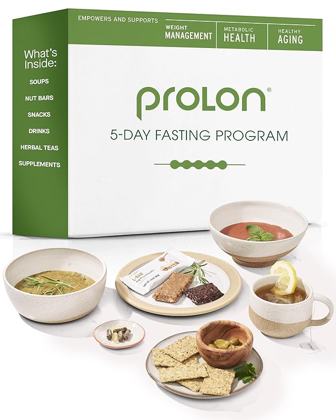 Prolon 5 Day Fasting Kit | Fasting Program for Women & Men | Developed to Not Break Your Fast | Low Calorie Pre Made Meals & Snacks | Plant Based Ingredients for Diet Support | Original: Bold Flavors