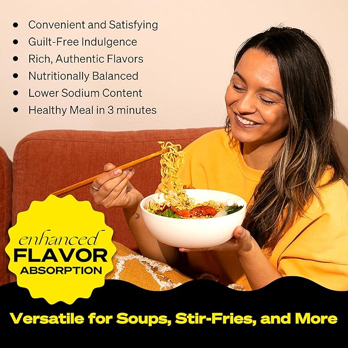immi Variety Pack Ramen, Creamy "Chicken", Spicy Red Miso, Roasted "Pork" Tonkotsu, 100% Plant Based, Keto Friendly, High Protein, Low Carb, Packaged Noodle Meal Kit, Ready to Eat, 6 Pack